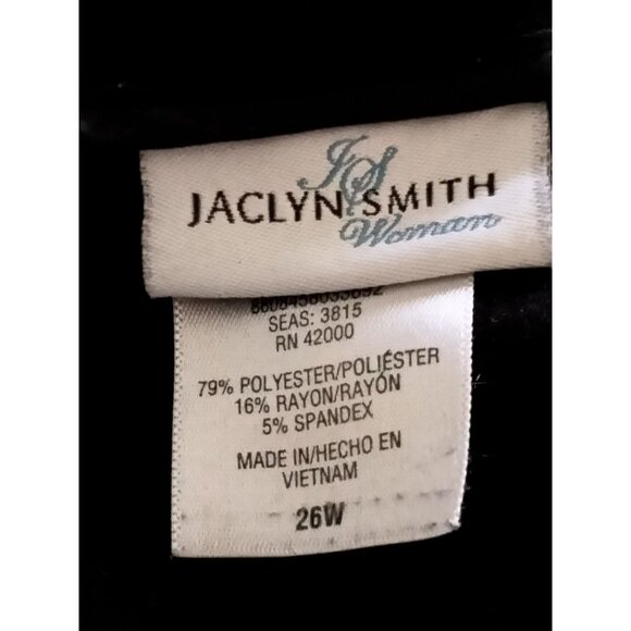 Jaclyn Smith Womens Stretch Black Trousers Plus Size 26W - Picture 6 of 7